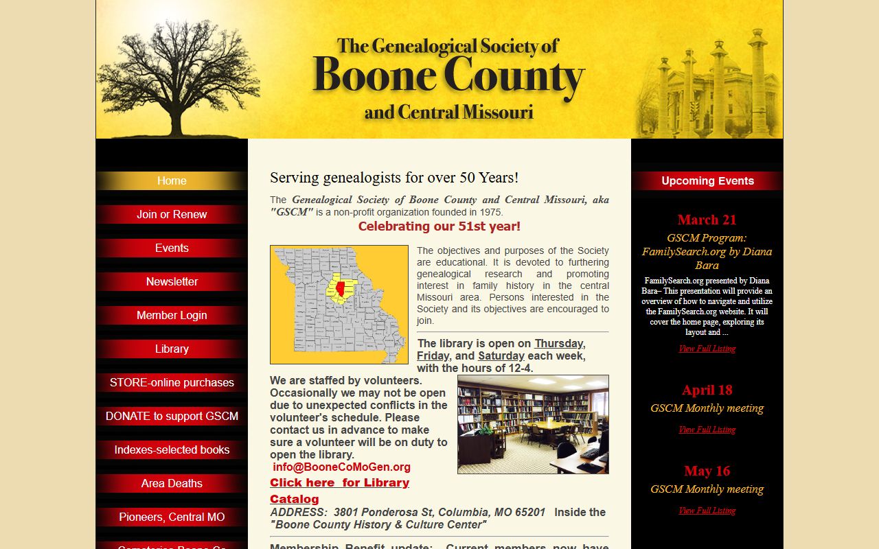 Boone County Historical Society genealogy obituary collections